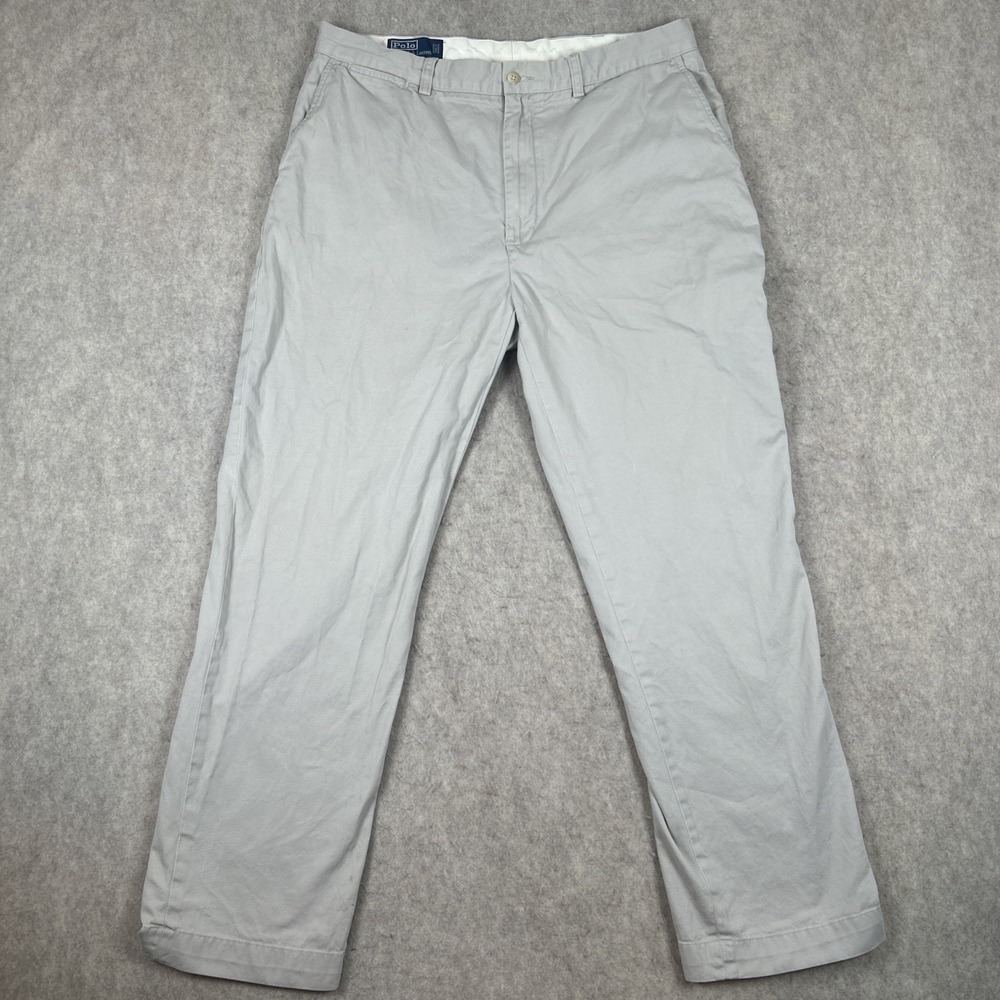 Polo Ralph Lauren Prospect Pants Mens 36x32 Vintage Tan Khaki Preppy Chino Pants